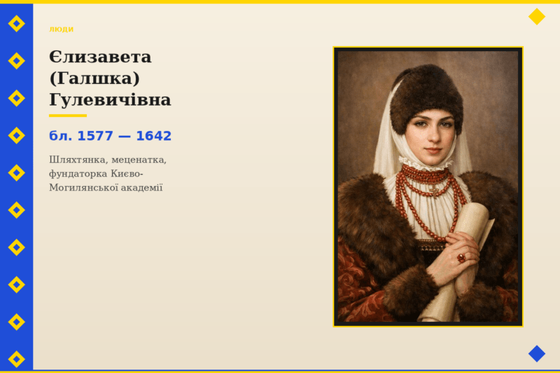 Видатні українки, які жили з метою і змінювали світ - Єлизавета (Галшка) Гулевичівна